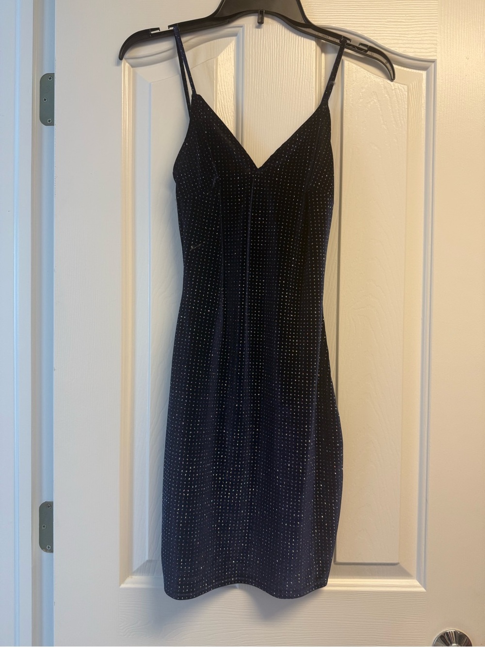 Windsor velour Navy Sparkle New Years Dress